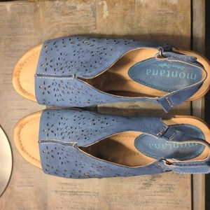 Montana women's wedge sandals size 7